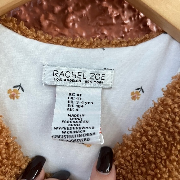 4T Brown Sherpa Vest - Picture 2 of 4